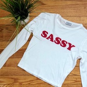 Sassy crop top